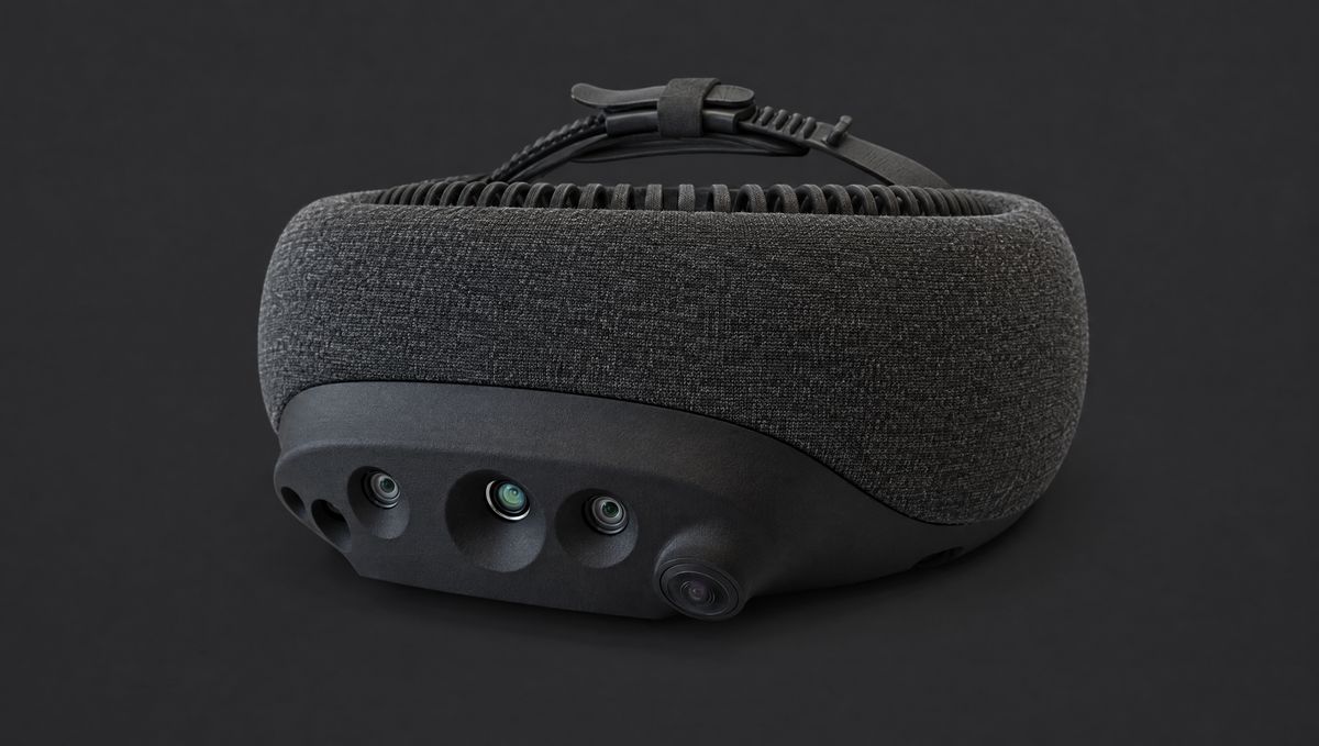 SuperBrain 1 device render showing its textured headband, lenses and adjustable top strap.