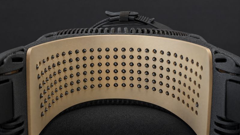Haptic Mat™ on the inside of the device, showing its contact-point array.